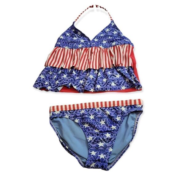 Wonder Nation Patrotic tankini L10/12 - Picture 1 of 5